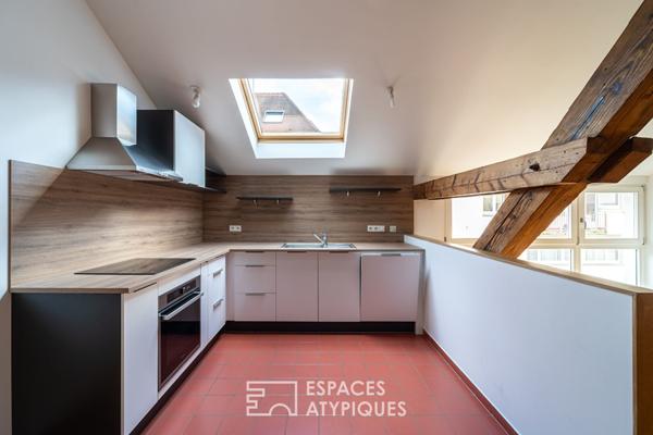 Dernier étage en coeur de ville