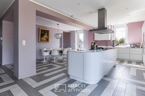 Maison de maître revisitée, esprit contemporain et parc arboré