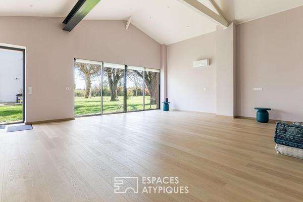 Maison de maître revisitée, esprit contemporain et parc arboré