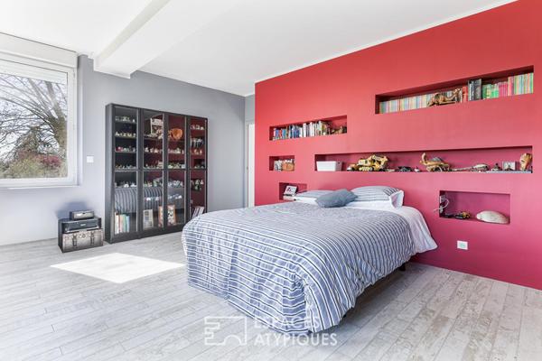 Maison de maître revisitée, esprit contemporain et parc arboré