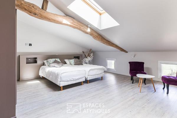 Maison de maître revisitée, esprit contemporain et parc arboré