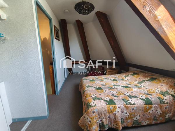 6 couchages possibles +casier à ski et garage
