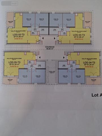 Appartement à louer à Viriat dans l'Ain (01440), ref : 01083-L146