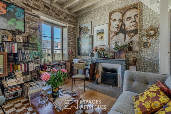 Refuge bohème en duplex sous les toits de Nantes – 6 pièces