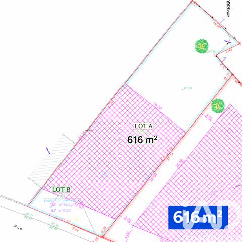Terrain à vendre 616 m² Villecresnes