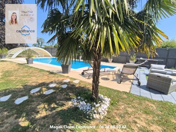 Maison à vendre 8 pièces avec Bassin et piscine. Pierre de Bresse