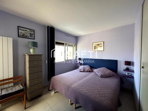 Appartement T3 vue mer, accés direct plage, parking sécurisé