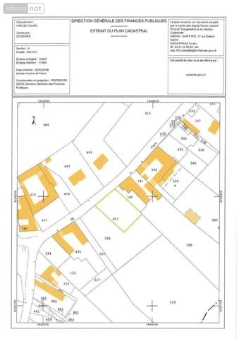 Terrain à Batir à vendre à Écoivres dans le Pas-de-Calais (62270), ref : 2446