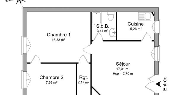 Location Appartement 3 pièces 52.13 m² - Melun 77000