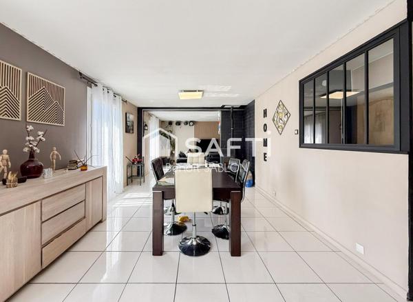 Maison 150m², grand séjour, 4 chambres et sous-sol