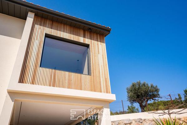 Villa contemporaine d’exception aux portes de Thuir avec vue sur le Canigou