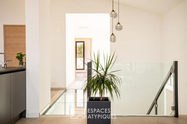Villa contemporaine d’exception aux portes de Thuir avec vue sur le Canigou