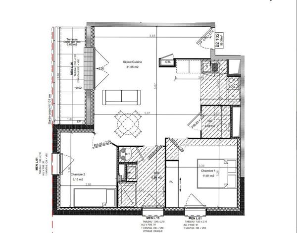 Appartement à vendre 3 pièces 60 m² Bretteville-sur-Odon