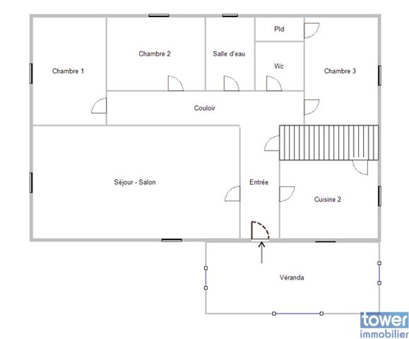 Maison
                                                                                                                                                                                                                                                                                                                        8 pièce(s)                                                                                                                                                                                                          4 chambre(s)                                                                                                                                                                                                          113  m²
