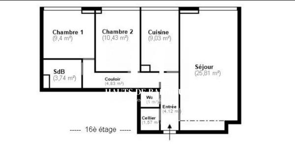 Appartement à louer, 3 pièces - Roubaix 59100