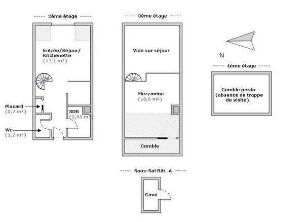 Duplex 2 pièces de 33 m² à Quiberon (56170)