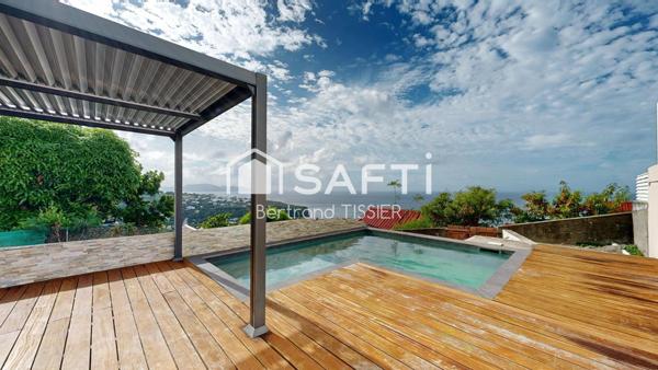 Maison familiale, 4 chambres, vue mer, piscine