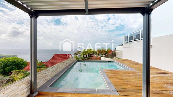 Maison familiale, 4 chambres, vue mer, piscine