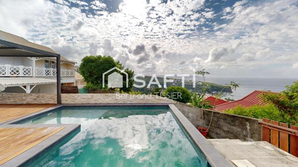 Maison familiale, 4 chambres, vue mer, piscine