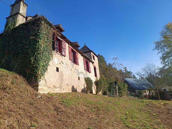 Maison de caractère avec tour, en pierre et lauze, grange, puits, terrain 19400 Argentat