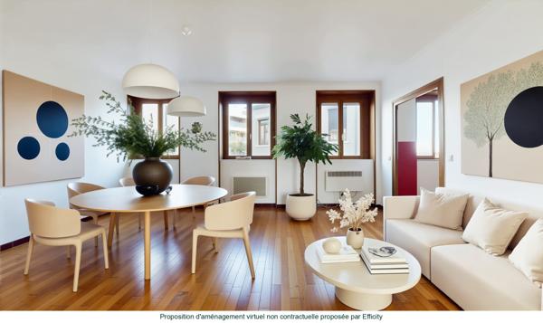 Appartement 3 pièces - 55 m² Exclusivité efficity