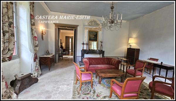 Dpt GERS, à vendre GENTILHOMMIERE proche Castéra Verduzan, 22 pièces, Dépendances, sans vis-à-vis, parc séculaire clos de 2182 m²