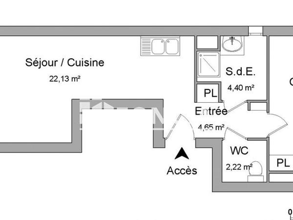Location Appartement 2 pièces 45.5 m² - 4 RUE DU BEULET Annemasse 74100