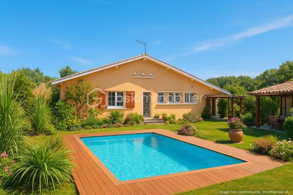 [ EMPLACEMENT PRISÉ / PROCHE CENTRE-VILLE / CALME / 3 CHAMBRES / TERRAIN 600 M² / GARAGE 19M² / CUISINE D'ÉTÉ]

Venez découvrir cette maison de plain-pied, dans une rue prisée du Teich, à proximité des commodités (700m des commerces, 800m de la gare, 900m des écoles). 

Cette charmante construction de 1963 bénéficie d'un  jolie exposition traversante nord / sud et dispose d'une structure très saine (fenêtre PVC double vitrage de 2021, façade refaite en 2019, toiture refaite en 2016 et révisée en 2025). 

Elle se compose de : 
- 3 chambres avec placards d'environ de 9,5 m² 
- un séjour / salle à manger avec coin bureau de 38 m²
- une cuisine indépendante avec petit cellier attenant
- une grande salle d'eau
- de nombreux placards de rangement

À l'extérieur, vous profiterez d'un garage de 19 m², d'une cuisine d'été couverte de 19 m² également, et d'un joli jardin au calme.

Le stationnement est possible sur la parcelle en complément. 

(La première et la troisième images ont été modifiées par l'intelligence artificielle afin de donner des suggestions d'aménagement). 
--