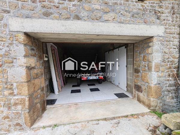 Maison en pierre plain-pied+jardin clos 1753m²