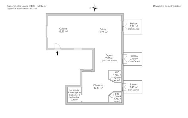 Appartement Paris 18 e - MONTMARTRE / JARDINS DU SACRÉ-CŒUR