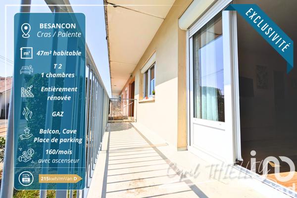 Appartement à vendre 2 pièces 47 m² Besançon