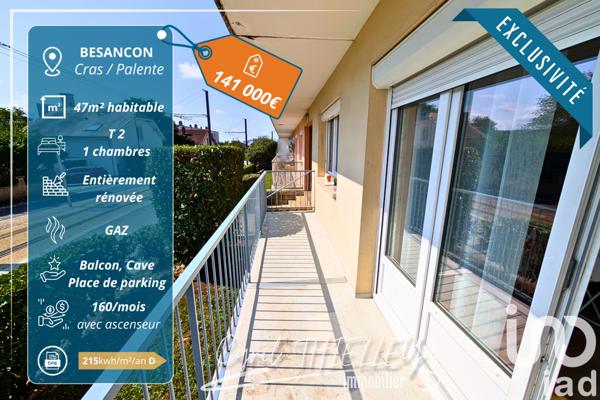 Appartement à vendre 2 pièces 47 m² Besançon