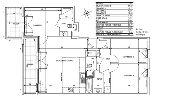 Appartement Romainville 5 pièces 85m2