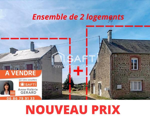 Lot 2 maisons 102m²+150m²