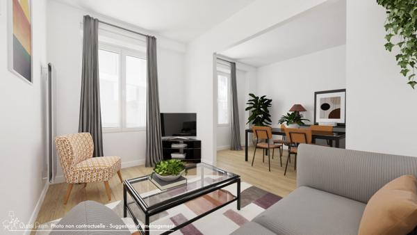 Appartement Paris proche Batignolles 2 pièces 47.33m2