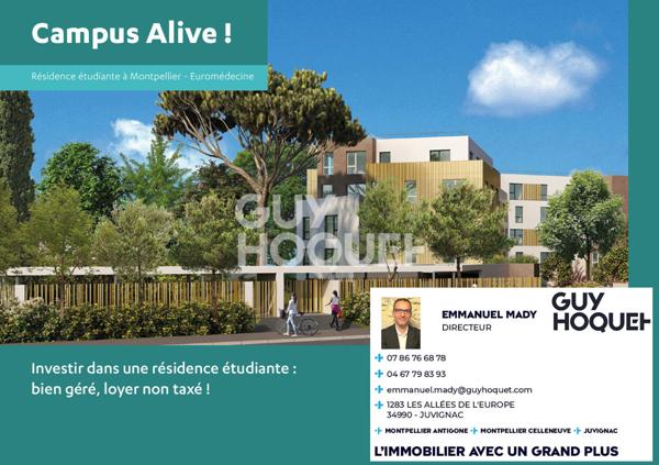 STUDIO MEUBLE RESIDENCE ETUDIANTE MODERNE: ETAT NEUF !