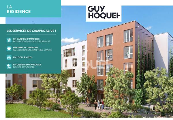 STUDIO MEUBLE RESIDENCE ETUDIANTE MODERNE: ETAT NEUF !