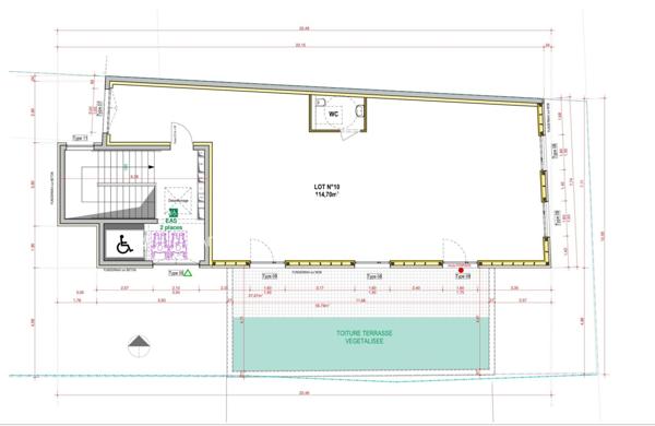 À Brunstatt-didenheim, Local professionnel neuf de 31,20 m2 dans pôle de santé à proximité immédiate d’une pharmacie.