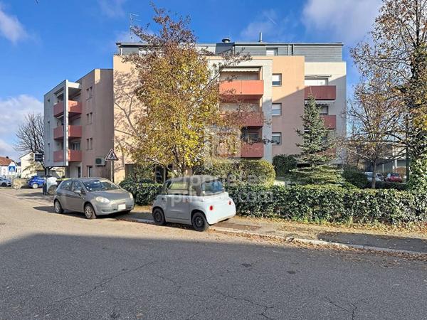 Kingersheim - Grand T2 lumineux avec loggia, cellier et parking