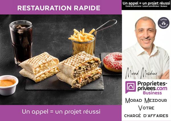 LILLE RUE MASSENA - RESTAURANT RAPIDE 100 m², TERRASSE