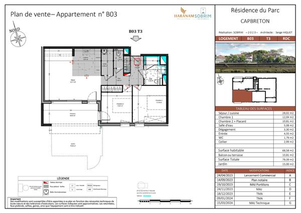 Achat appartement Capbreton - 3 pièce(s) - 69 m² - 585 000 €