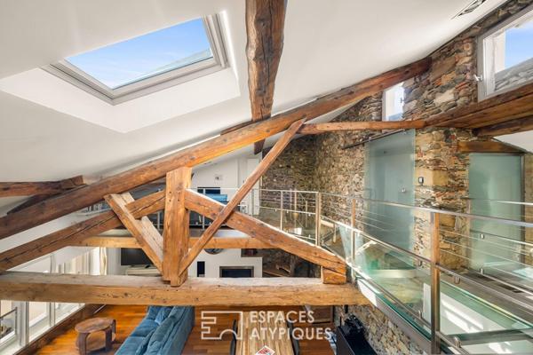 Duplex ancien rénové dans le centre Vienne