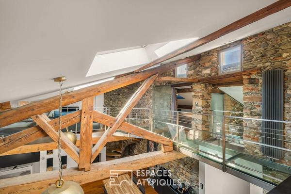 Duplex ancien rénové dans le centre Vienne