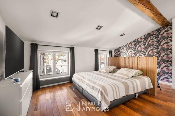 Duplex ancien rénové dans le centre Vienne