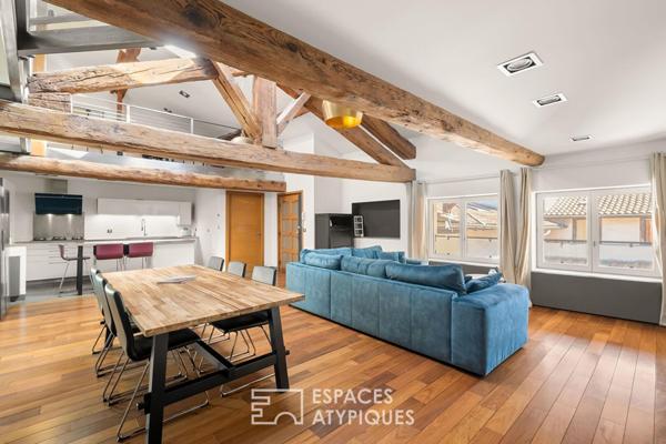 Duplex ancien rénové dans le centre Vienne
