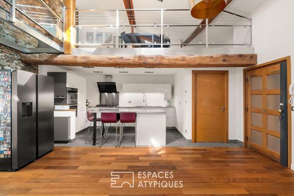 Duplex ancien rénové dans le centre Vienne