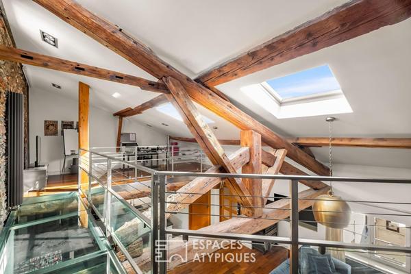 Duplex ancien rénové dans le centre Vienne