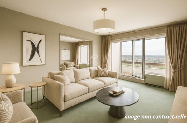 CHAVILLE - 2 pièces avec larges balcons en dernier étage €350 000 ** - Référence 593-C