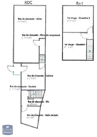 Maison à louer 3 pièces 73.35m²