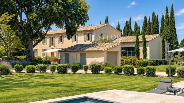 Mas contemporain avec piscine et champ de plus de 60 oliviers à Saint-Rémy-de-Provence